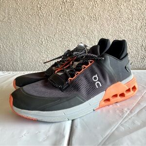 On Men's Cloudnova Flux Size 11.5 Black/Flame 3MD10260666